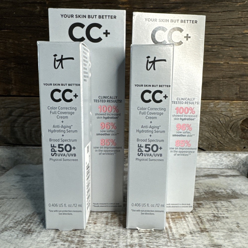 IT Cosmetics CC Cream Light Medium 12ml‎ - Set of 2 | MSRP = $38 - Picture 4 of 8